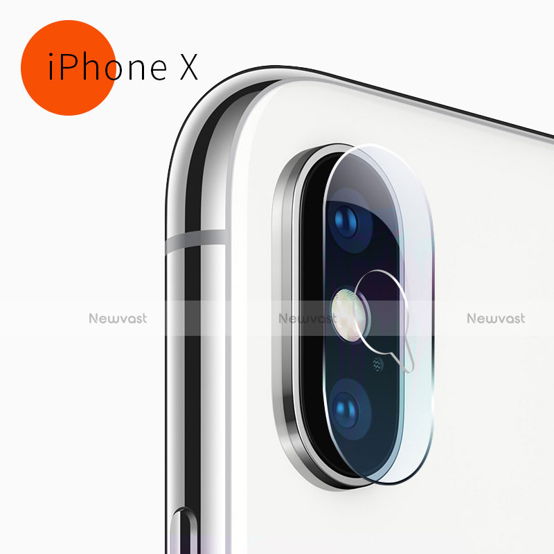 Ultra Clear Tempered Glass Camera Lens Protector F05 for Apple iPhone X Clear