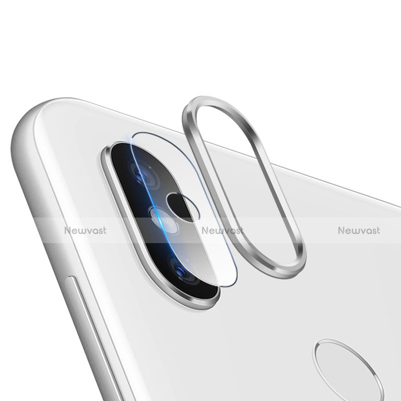 Ultra Clear Tempered Glass Camera Lens Protector for Xiaomi Mi 8 Silver