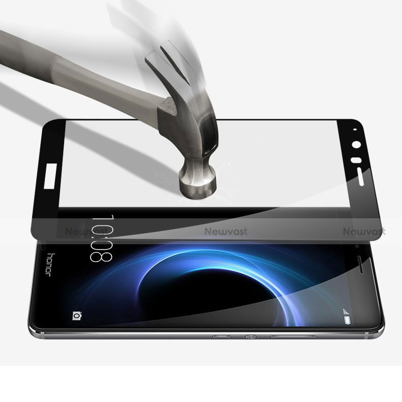 Ultra Clear Tempered Glass Screen Protector Film 3D for Huawei Honor V8 Black