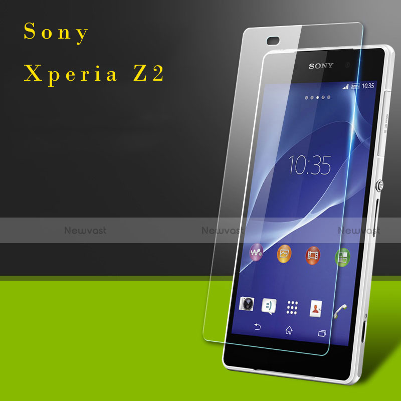 Ultra Clear Tempered Glass Screen Protector Film for Sony Xperia Z2 Clear