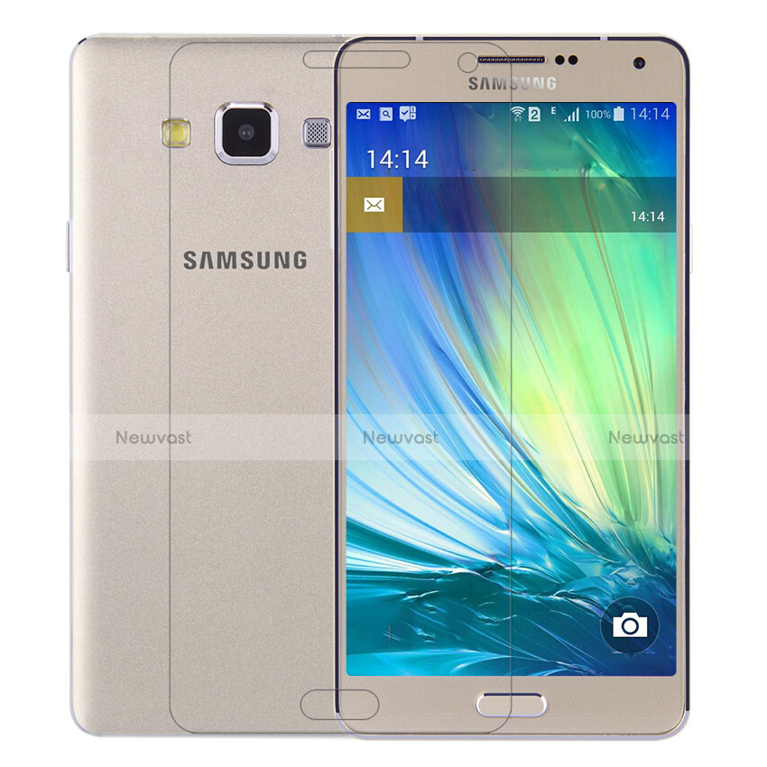 Ultra Clear Tempered Glass Screen Protector Film T01 for Samsung Galaxy A7 Duos SM-A700F A700FD Clear