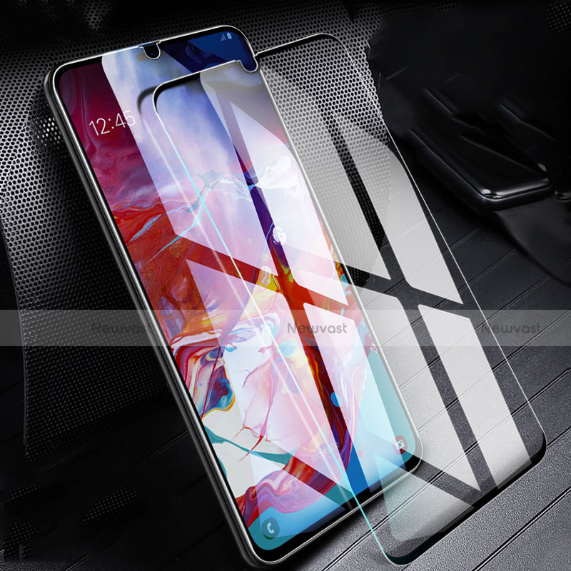 Ultra Clear Tempered Glass Screen Protector Film T01 for Samsung Galaxy A70 Clear