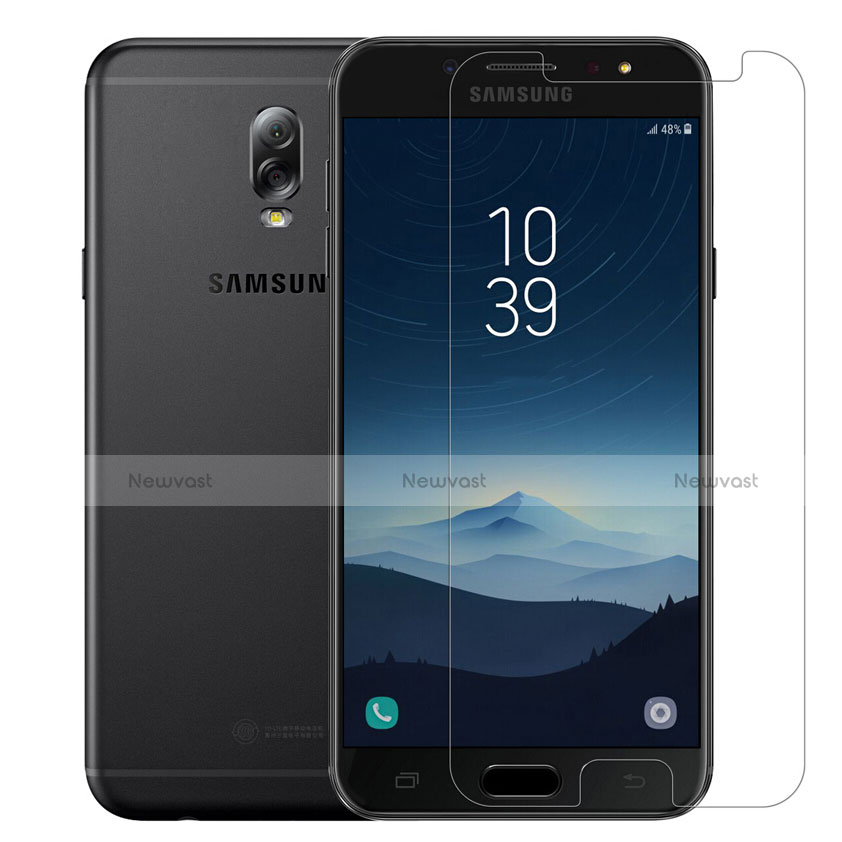 Ultra Clear Tempered Glass Screen Protector Film T02 for Samsung Galaxy J7 Plus Clear