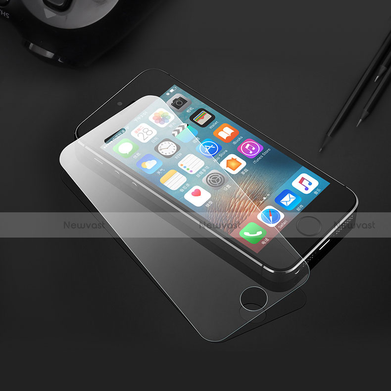 Ultra Clear Tempered Glass Screen Protector Film T04 for Apple iPhone 5S Clear