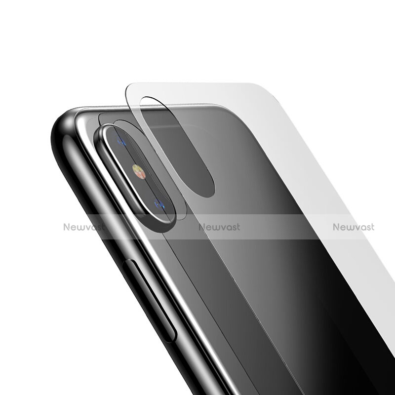 Ultra Clear Tempered Glass Screen Protector Front and Back for Apple iPhone X Clear