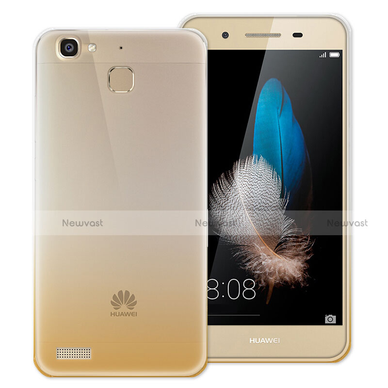 Ultra Slim Transparent Gel Gradient Soft Case for Huawei Enjoy 5S Gold