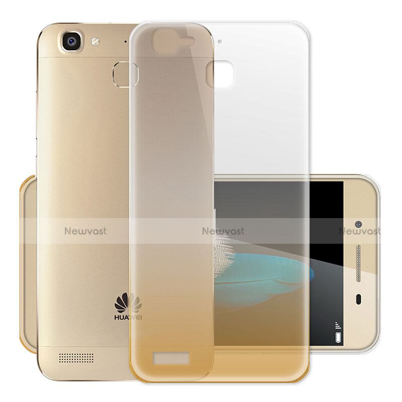 Ultra Slim Transparent Gel Gradient Soft Case for Huawei Enjoy 5S Gold