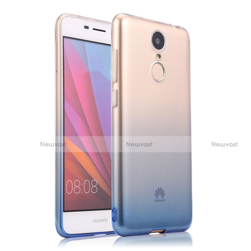 Ultra Slim Transparent Gel Gradient Soft Case for Huawei Enjoy 6 Blue