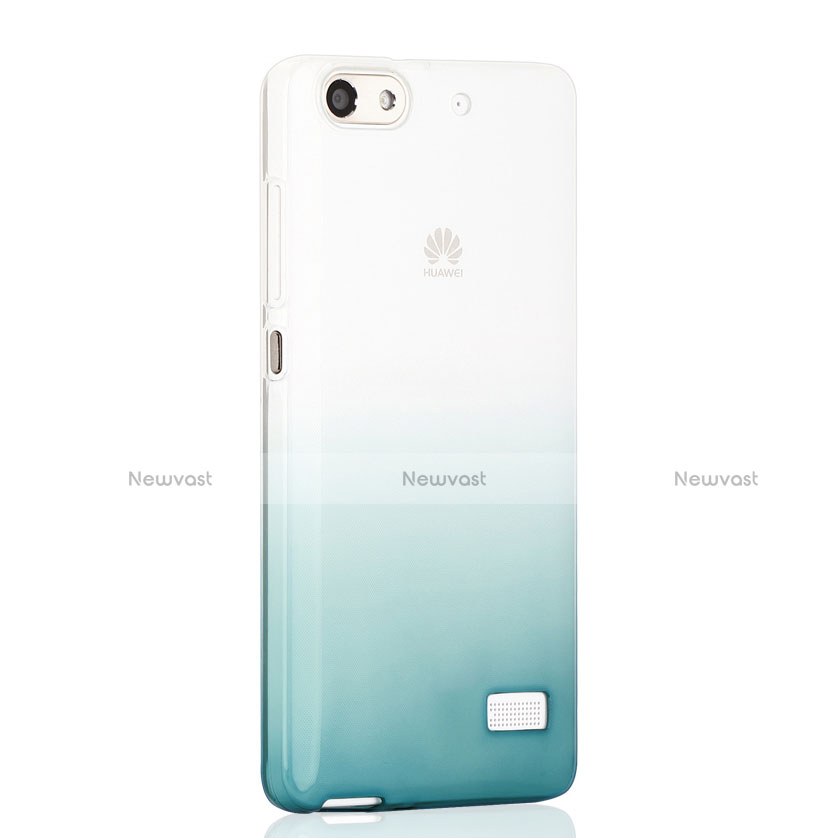 Ultra Slim Transparent Gel Gradient Soft Case for Huawei Honor 4C Green