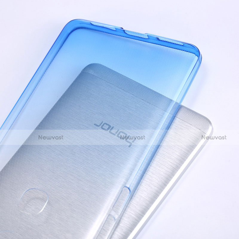 Ultra Slim Transparent Gel Gradient Soft Case for Huawei Honor 5X Sky Blue