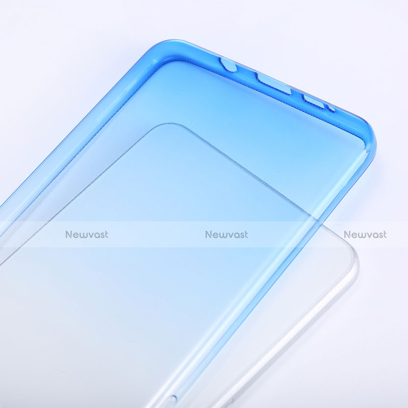 Ultra Slim Transparent Gel Gradient Soft Case for Samsung Galaxy A9 (2016) A9000 Blue