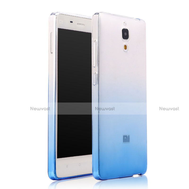 Ultra Slim Transparent Gel Gradient Soft Case for Xiaomi Mi 4 LTE Blue