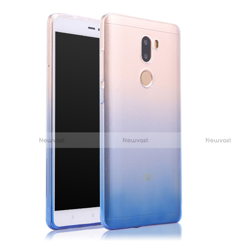 Ultra Slim Transparent Gel Gradient Soft Case for Xiaomi Mi 5S Plus Blue