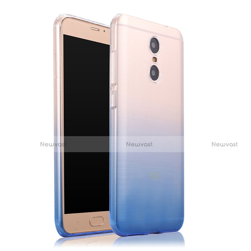 Ultra Slim Transparent Gel Gradient Soft Case for Xiaomi Redmi Pro Blue