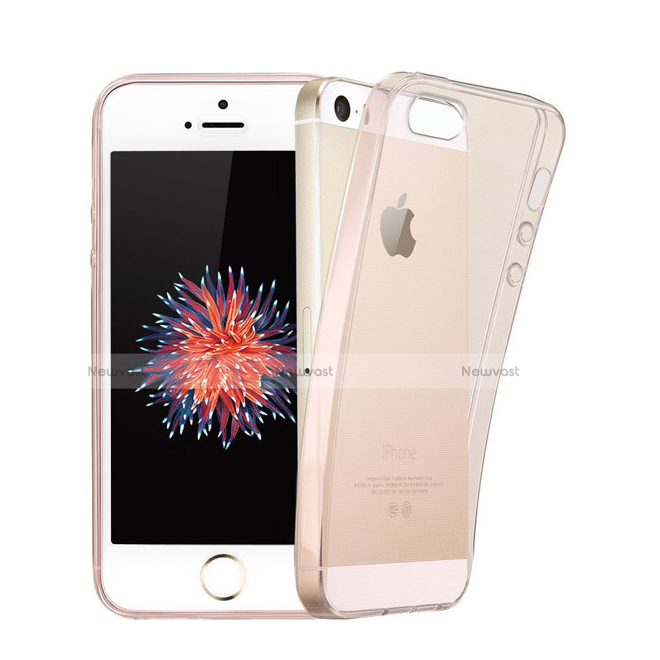 Ultra Slim Transparent Gel Soft Cover for Apple iPhone 5 Pink