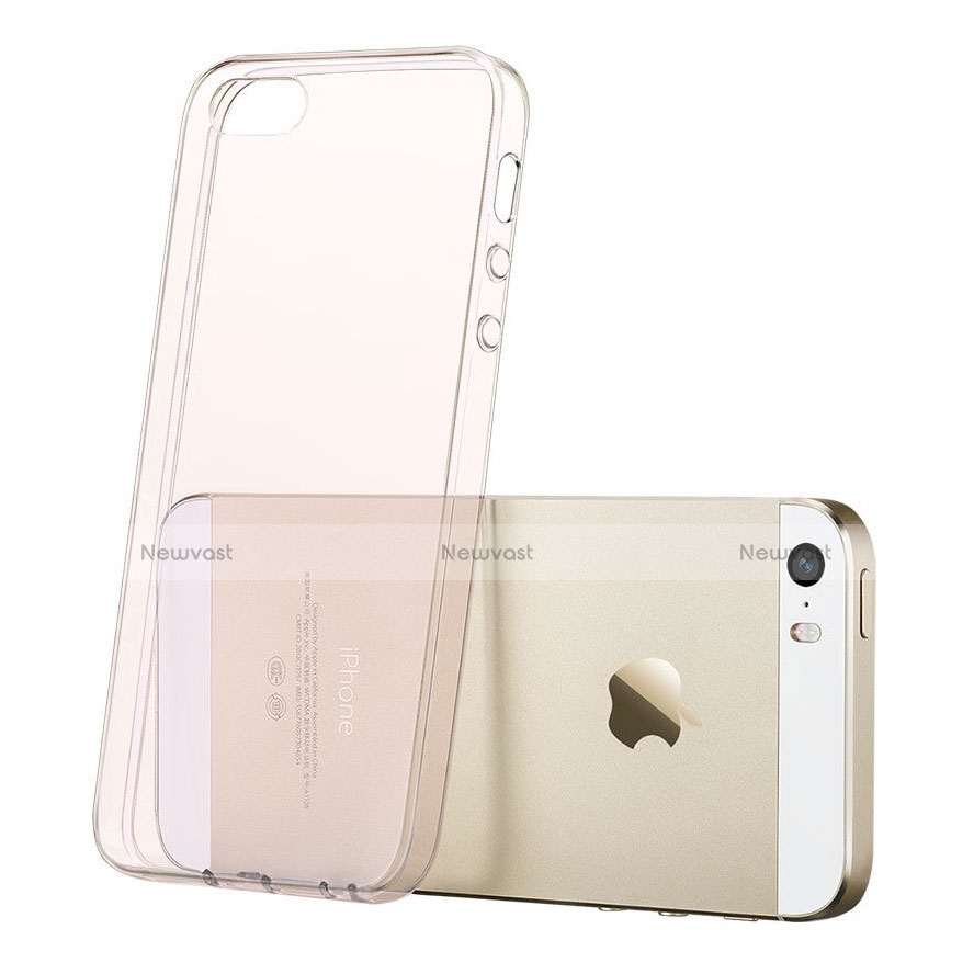 Ultra Slim Transparent Gel Soft Cover for Apple iPhone 5 Pink