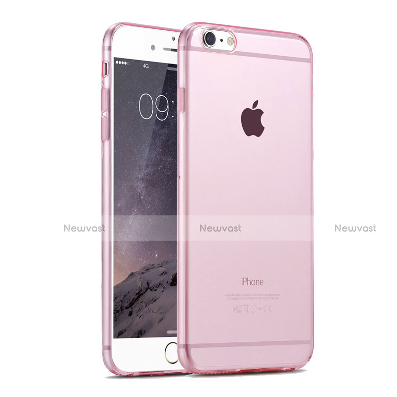 Ultra Slim Transparent Gel Soft Cover for Apple iPhone 6 Pink