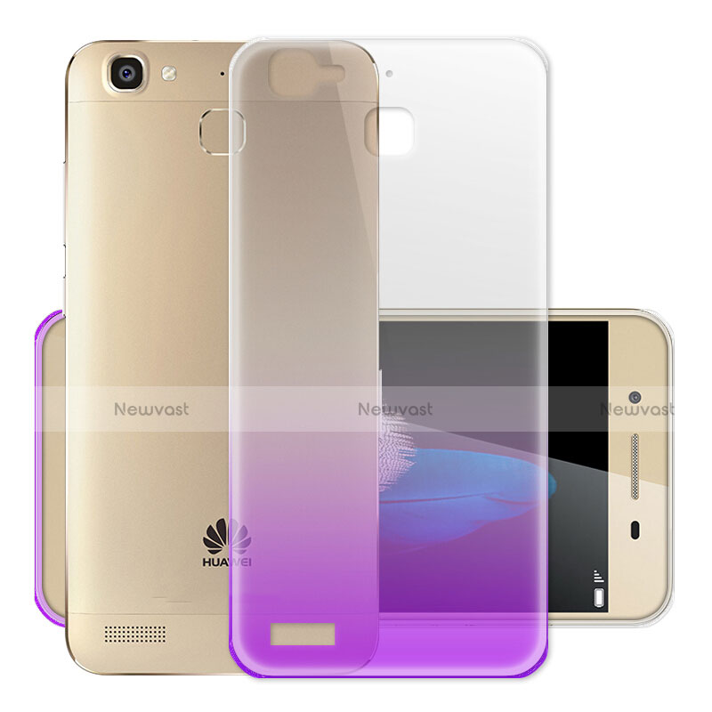 Ultra Slim Transparent Gradient Soft Case for Huawei Enjoy 5S Purple