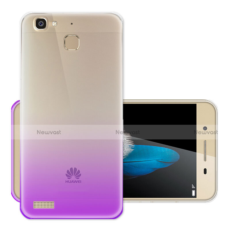 Ultra Slim Transparent Gradient Soft Case for Huawei Enjoy 5S Purple