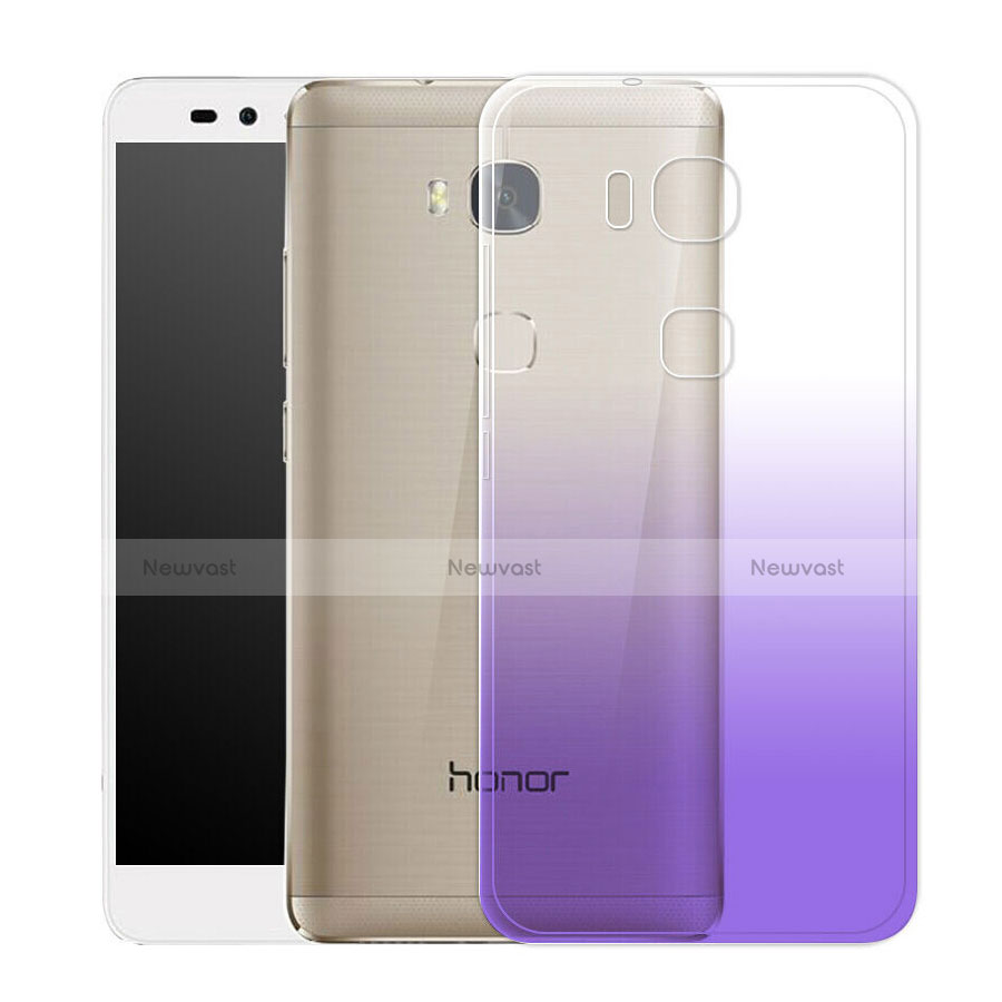 Ultra Slim Transparent Gradient Soft Case for Huawei GR5 Mini Purple