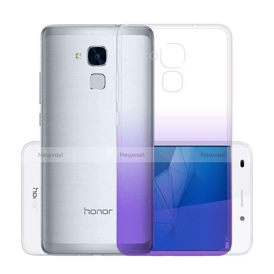 Ultra Slim Transparent Gradient Soft Case for Huawei GR5 Mini Purple