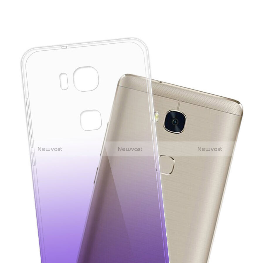 Ultra Slim Transparent Gradient Soft Case for Huawei GR5 Mini Purple