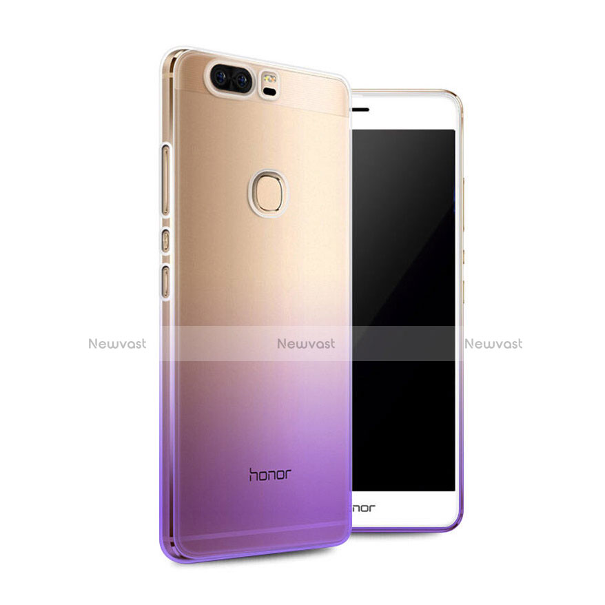 Ultra Slim Transparent Gradient Soft Case for Huawei Honor V8 Purple