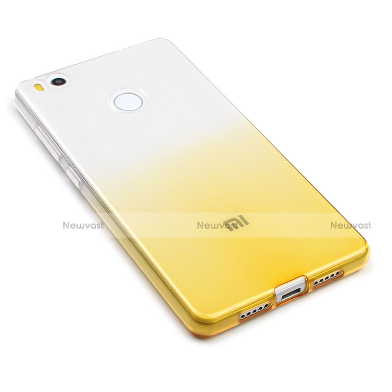 Ultra Slim Transparent Gradient Soft Case for Xiaomi Mi 4S Yellow