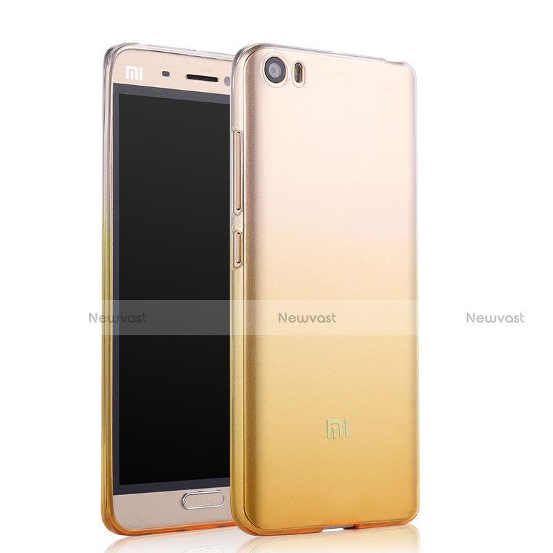 Ultra Slim Transparent Gradient Soft Case for Xiaomi Mi 5 Yellow