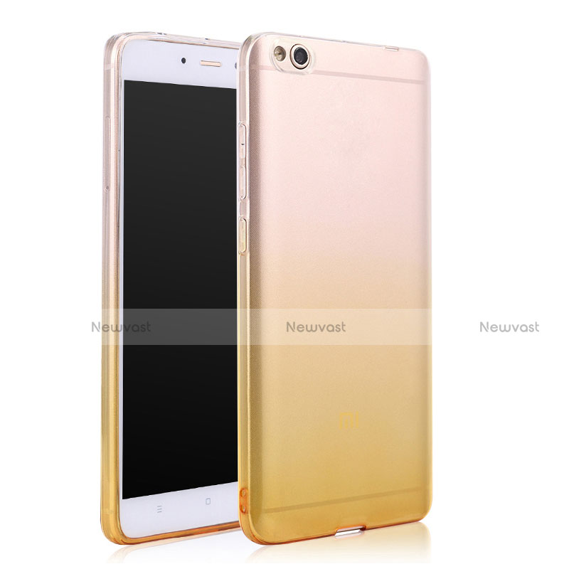 Ultra Slim Transparent Gradient Soft Case for Xiaomi Mi 5C Yellow