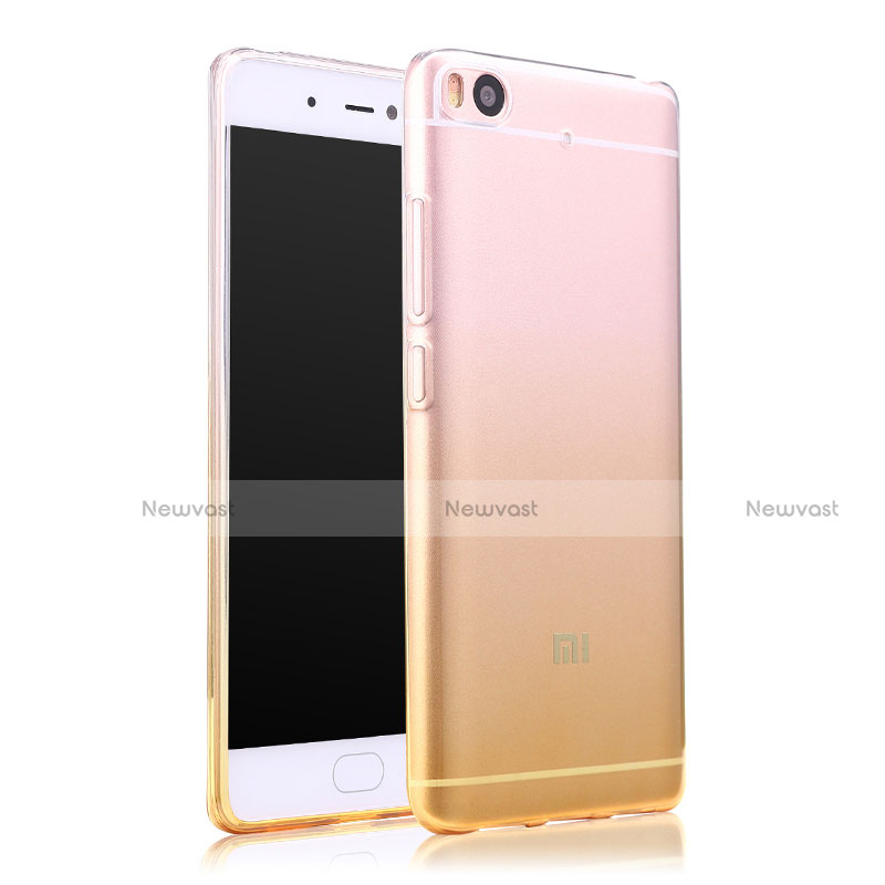 Ultra Slim Transparent Gradient Soft Case for Xiaomi Mi 5S 4G Yellow