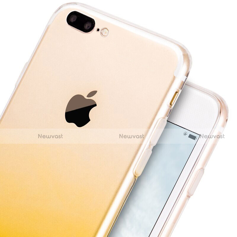 Ultra Slim Transparent Gradient Soft Case G01 for Apple iPhone 7 Plus Yellow