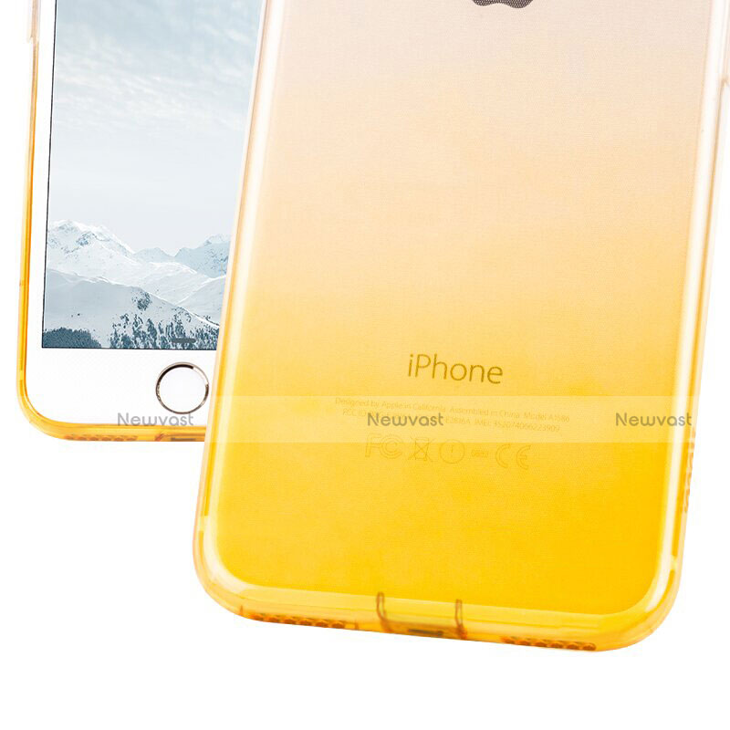 Ultra Slim Transparent Gradient Soft Case G01 for Apple iPhone 8 Plus Yellow