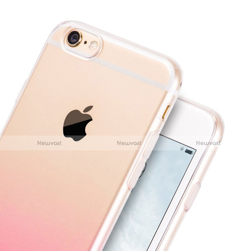 Ultra Slim Transparent Gradient Soft Case Z01 for Apple iPhone 6 Pink