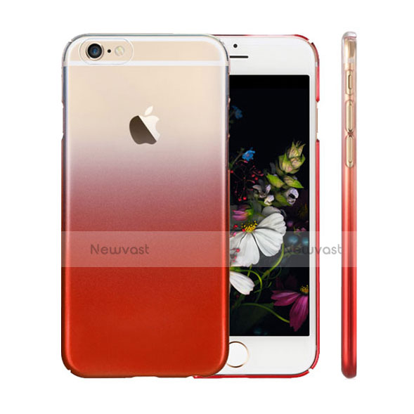 Ultra Slim Transparent Gradient Soft Case Z01 for Apple iPhone 6 Plus Red