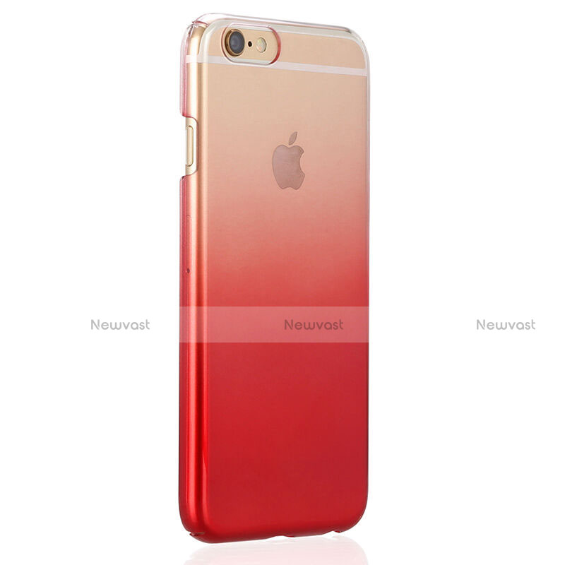 Ultra Slim Transparent Gradient Soft Case Z01 for Apple iPhone 6 Plus Red