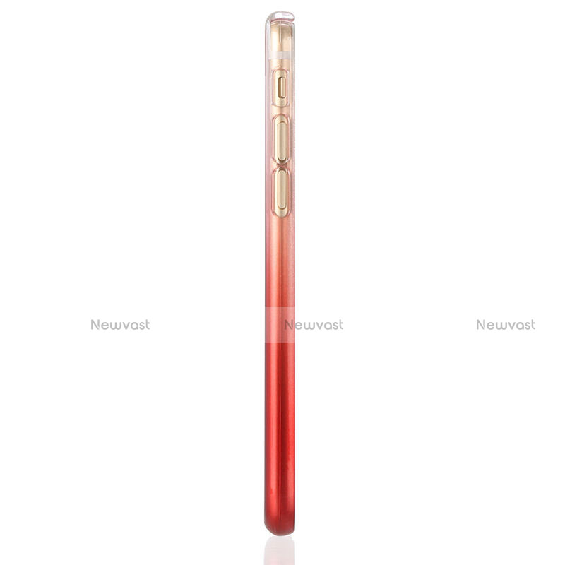 Ultra Slim Transparent Gradient Soft Case Z01 for Apple iPhone 6 Plus Red