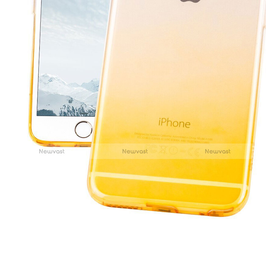 Ultra Slim Transparent Gradient Soft Case Z01 for Apple iPhone 6S Yellow