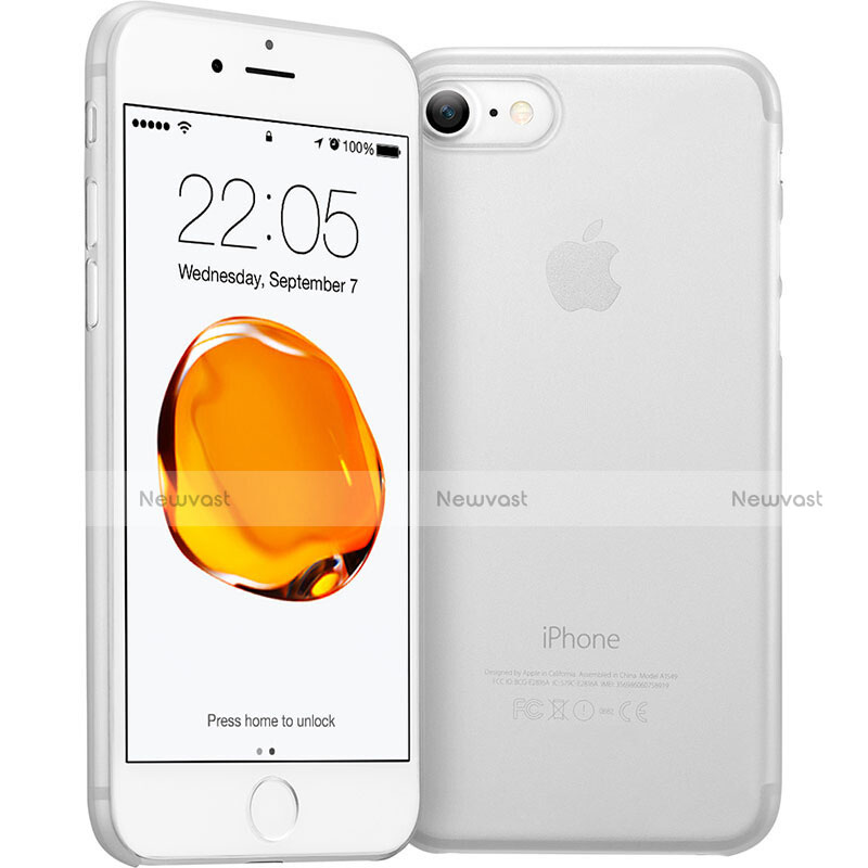 Ultra Slim Transparent Matte Finish Cover for Apple iPhone 7 White