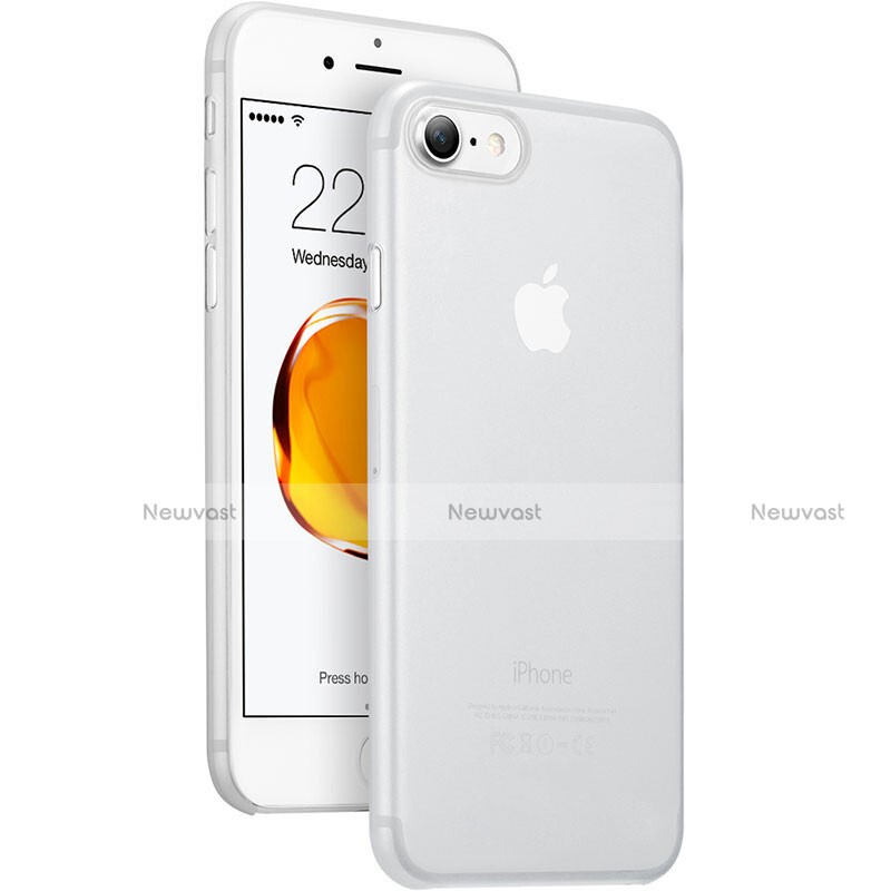 Ultra Slim Transparent Matte Finish Cover for Apple iPhone 7 White