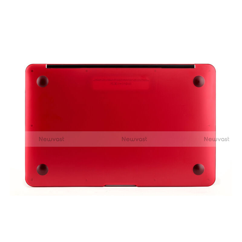 Ultra Slim Transparent Matte Finish Cover for Apple MacBook Air 11 inch Red