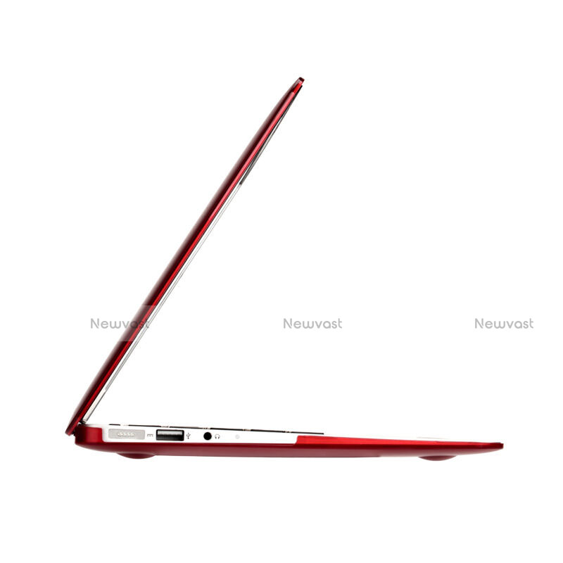 Ultra Slim Transparent Matte Finish Cover for Apple MacBook Air 11 inch Red