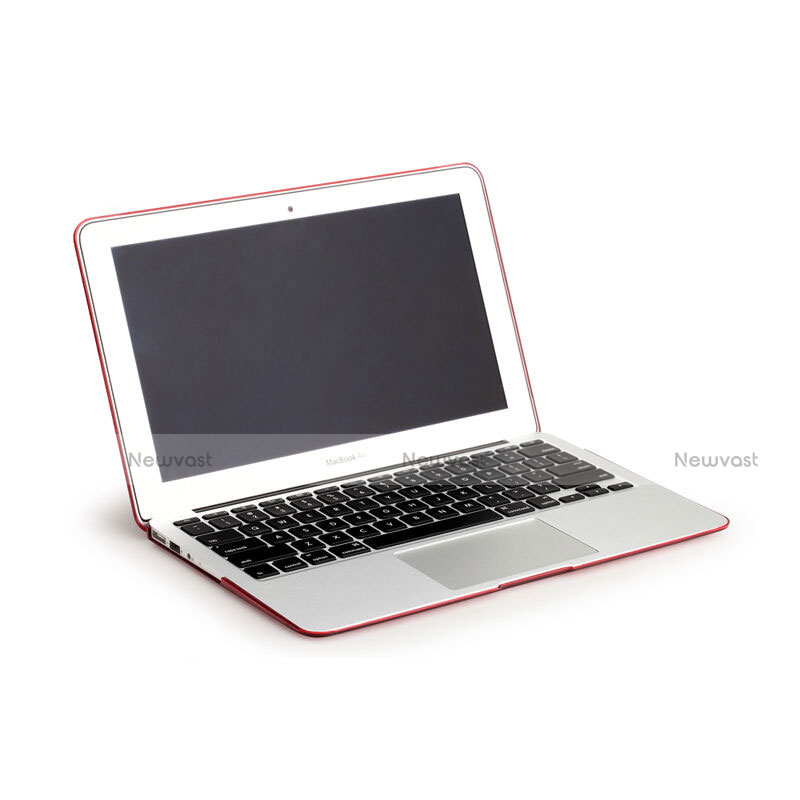 Ultra Slim Transparent Matte Finish Cover for Apple MacBook Air 13 inch Red