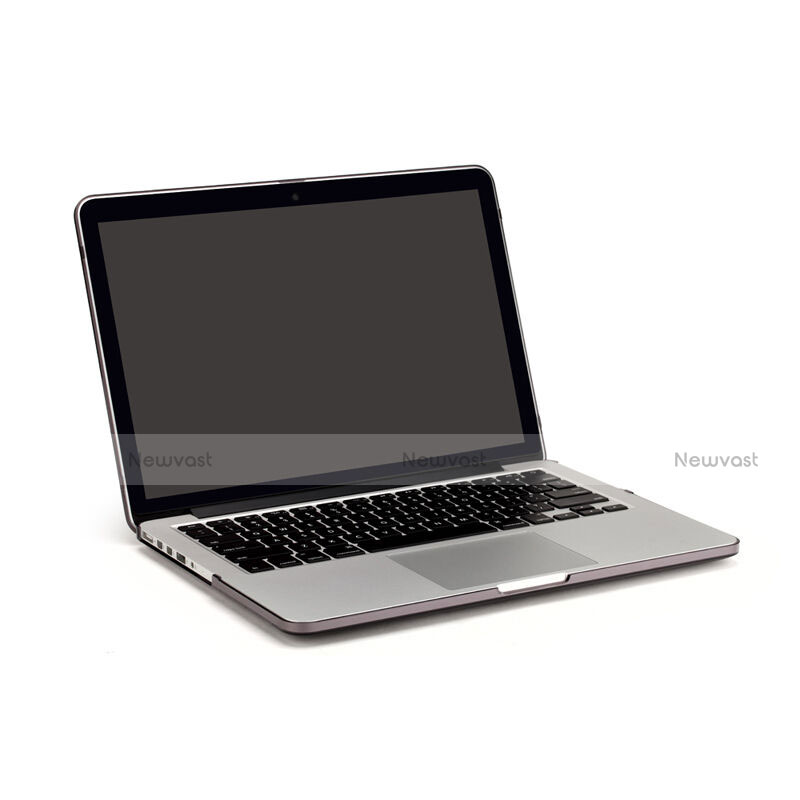 Ultra Slim Transparent Plastic Cover for Apple MacBook Pro 15 inch Gray