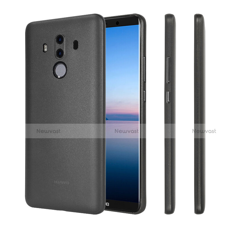 Ultra Slim Transparent Plastic Cover for Huawei Mate 10 Pro Black