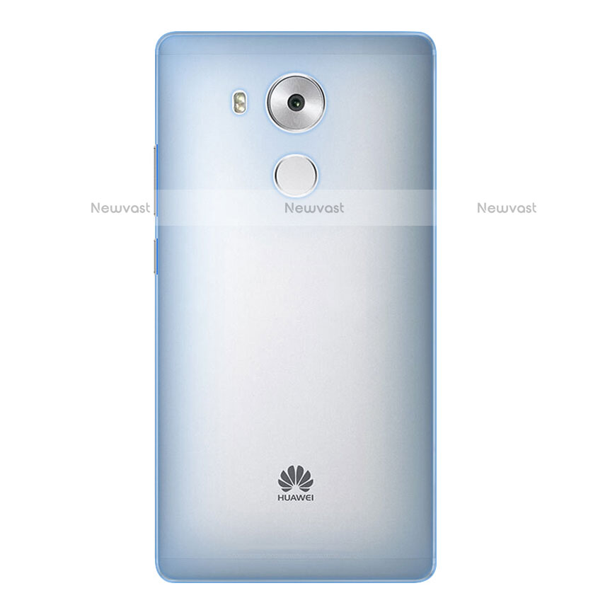 Ultra Slim Transparent Plastic Cover for Huawei Mate 8 Blue