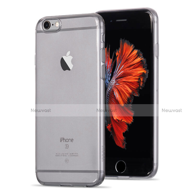 Ultra Slim Transparent TPU Soft Case for Apple iPhone 6S Gray