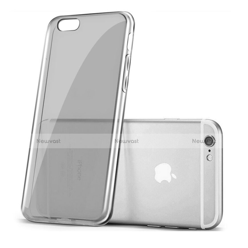 Ultra Slim Transparent TPU Soft Case for Apple iPhone 6S Gray