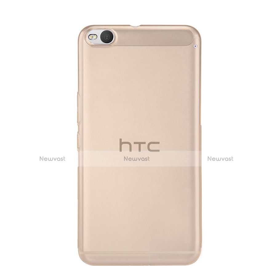 Ultra Slim Transparent TPU Soft Case for HTC One X9 Gold