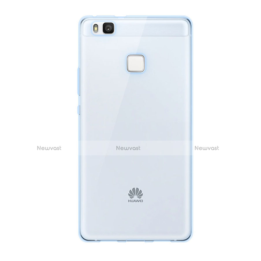 Ultra Slim Transparent TPU Soft Case for Huawei G9 Lite Blue